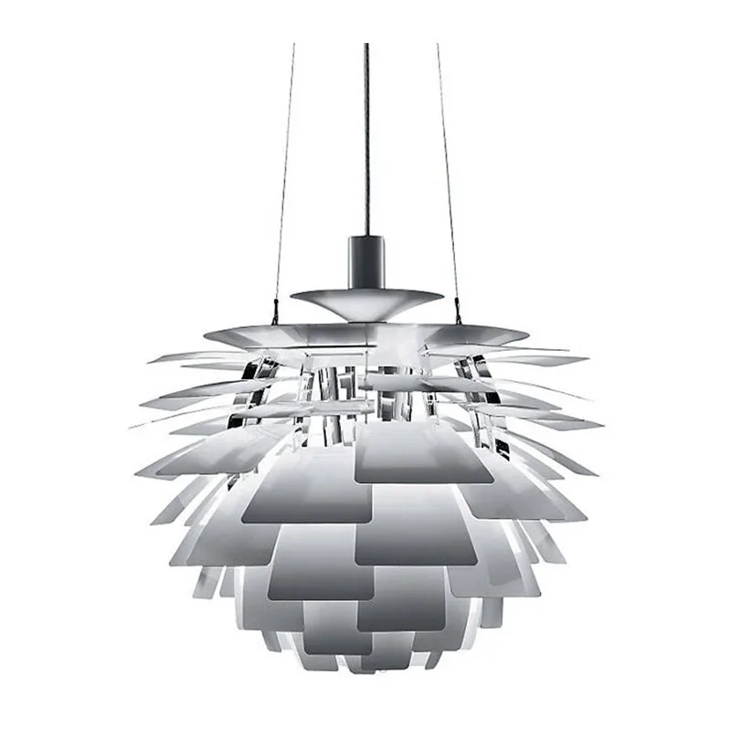 

Free Shipping Modern Led Pendant Light Aluminium Leaves White Painting D38cm Designer Lighting for Dinning Room PH Lamp