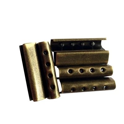 Flat Openning Metal Aglets DIY Shoelaces Repair Replacement  Shoe Lace Tips Head 12 PCS Set Bronze