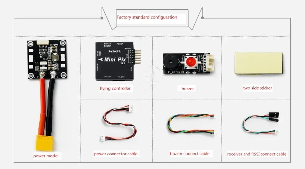 

Mini PIX the standard configuration Mini PIX flying controller not include GPS FPV accessories entirely new