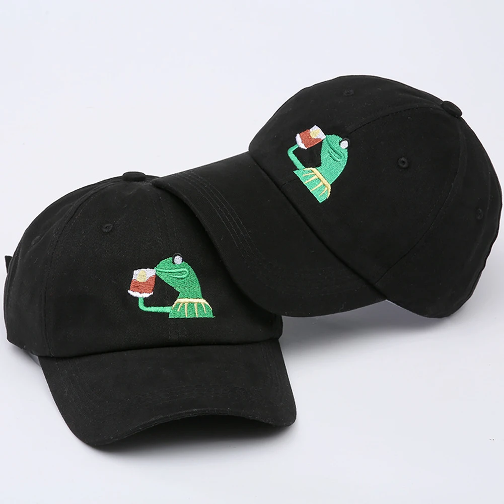 Kermit Tea Hat The Frog Sipping Drinking Tea Baseball Dad ...