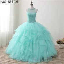 H& S свадебное платье мятно-зеленое бальное платье Бальные платья vestidos de quinseanera Выпускные платья сладкий 15 Quinceanera платье платья дебютанток