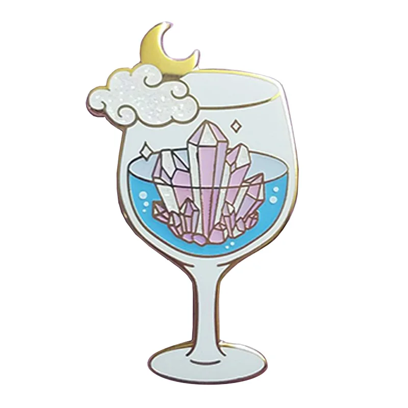 

Crystalline Water Enamel Pin