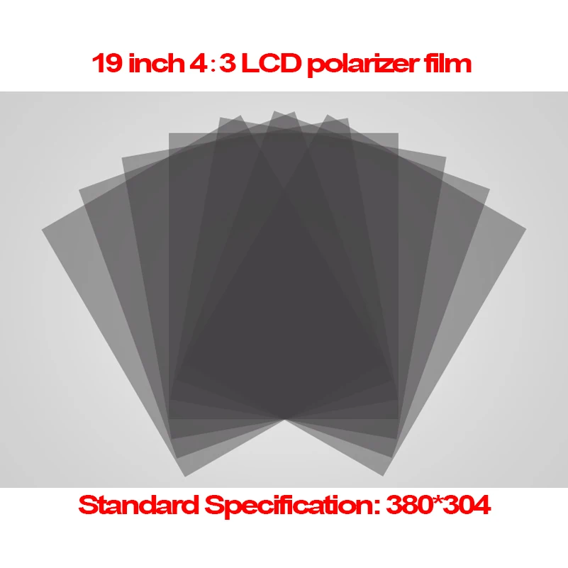 

5PCS 19 inch 0-90 Degree 380MM*304MM 4:3 Monitor LCD LED Polarizer Polarizing Film (EWV,TV) for Samsung/AU TFT LCD LED TV