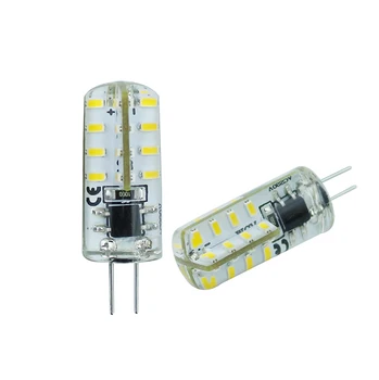 

10Pcs/Lot G4 SMD3014 4W LED Crystal lamp light AC220V Corn Light Bulb 32LED Silicone Body LED Bulb Chandelier LEEDSUN