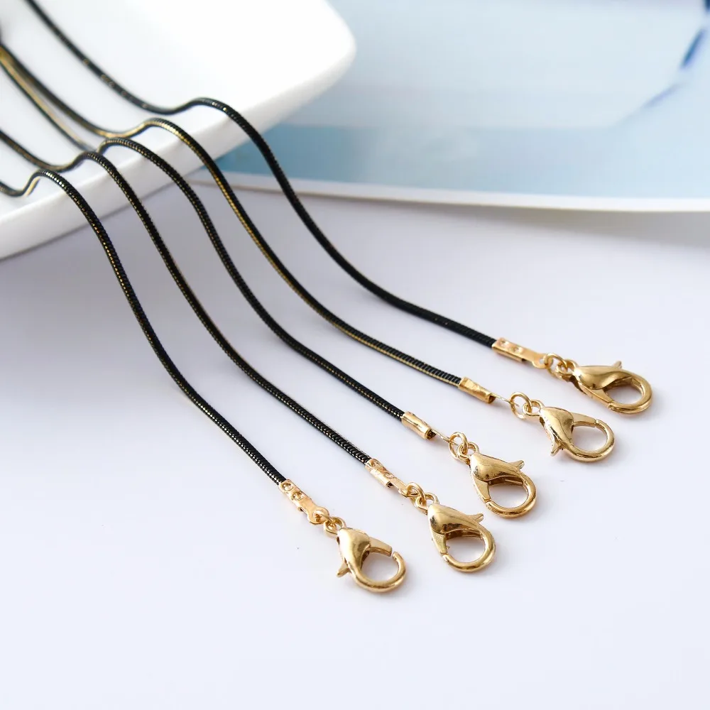 

5 pcs/lot High-end double-color electroplating DIY necklace for black and gold chain accessories