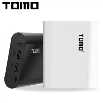 

TOMO P4 USB Li-ion Intelligent Battery Charger Smart DIY Mobile Power Bank Case Support 4 x 18650 Batteries and Dual Outputs