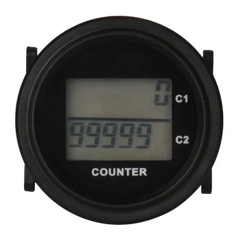 

DC Snap on ROUND two 2 channel counter for diesel generator lawn mower marine cultivator zero turn mower outboard motor trencher