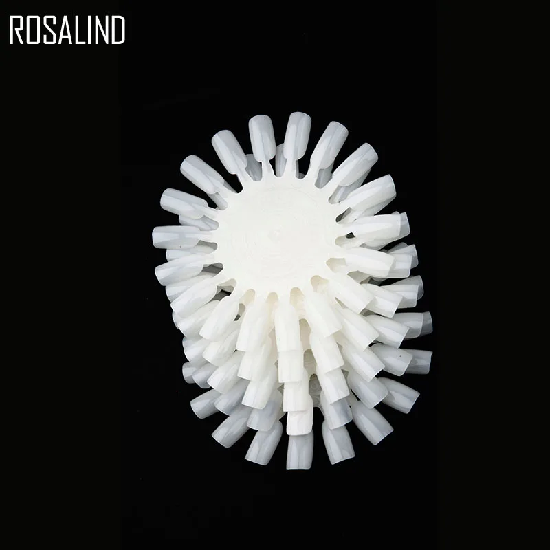 ROSALIND 5 шт./лот накладные ногти наконечник карты прозрачный белый пряжка кольцо