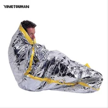 YINGTOUMAN 200*100 см Спасательные Одеяла на открытом воздухе кемпинга тепловое одеяло наборы для выживания спасательный штора-экран спасательный