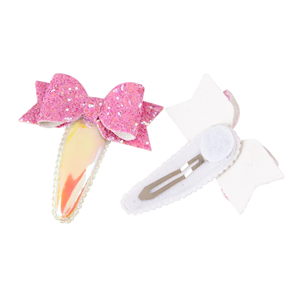 5 шт./компл. Летний стиль металла цвет дети блестящие звезды заколки для волос
