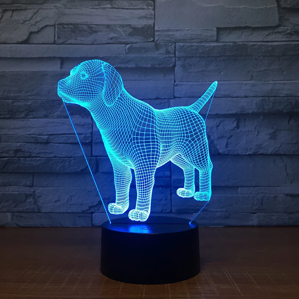 New Small Night Lights Children's Day Gift Led Pet Dog Colorful Usb