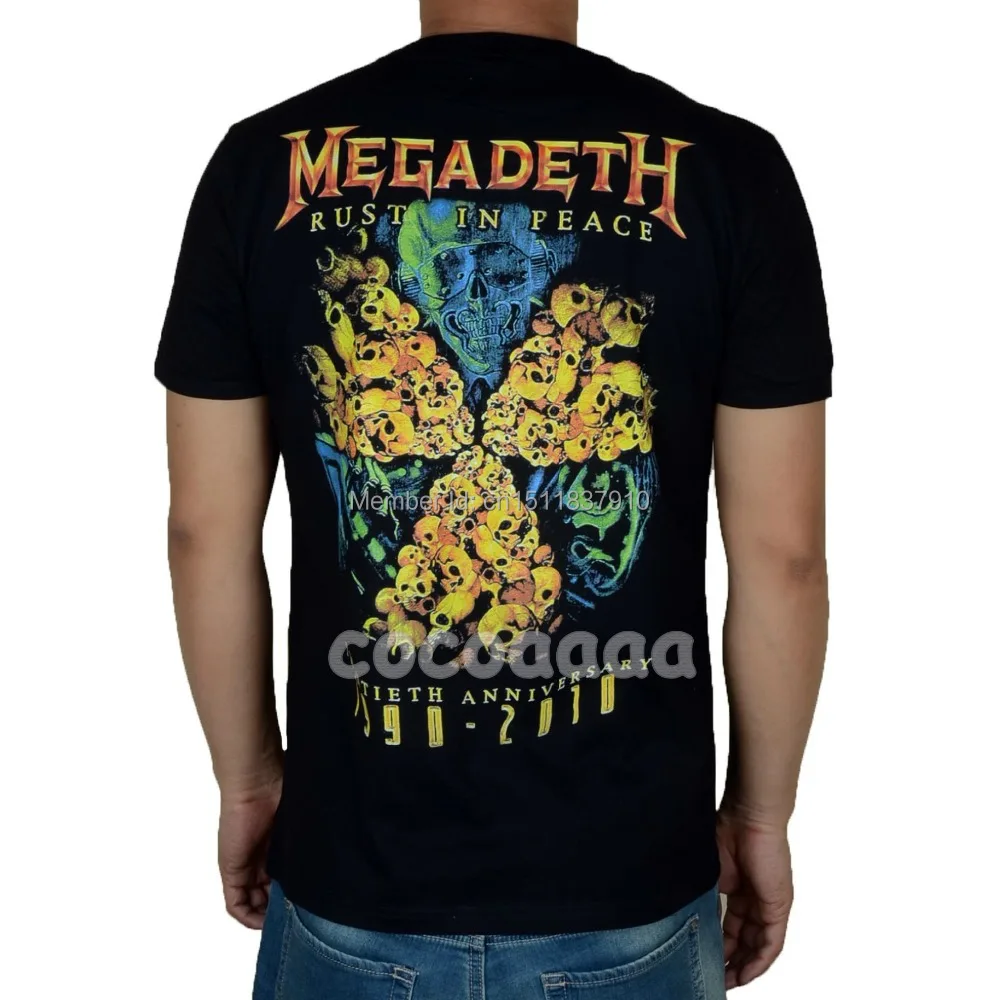 13 дизайнов Харадзюку уличная Megadeth Camiseta рок брендовая хлопковая Футболка 3D череп футболка с принтом в виде костей Hardrock thrash heavy Metal Rocker