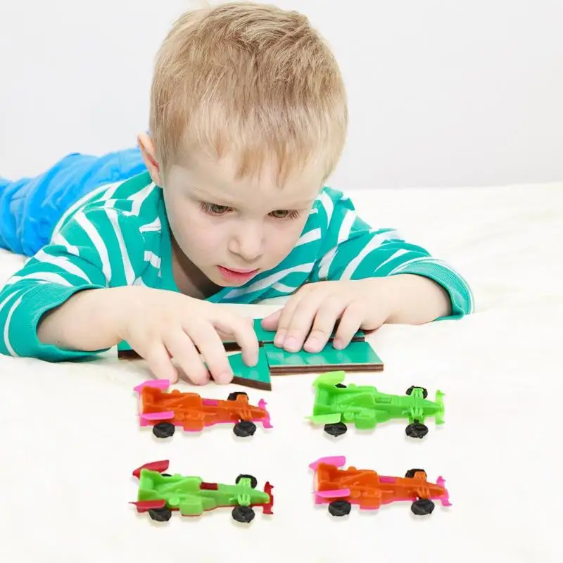 1 комплект Мини DIY транспортных средств собранная капсула игрушка для детей 10/50 шт колесо качения модели машинок Игрушки для маленьких