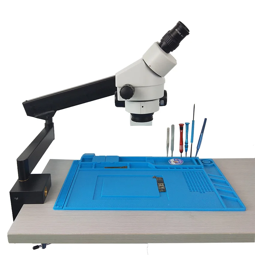 Efix 3,5-45X бинокулярный артикуляционный кронштейн с зажимом стерео припой микроскоп Simul-Focuse непрерывный зум ремонт мобильного телефона