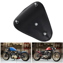 12 «кожа Softail Соло Сиденья + Черный Кронштейн + 3.1» Пружины кручения Для Harley Davidson Sportster Bobber Chopper Пользовательский Набор