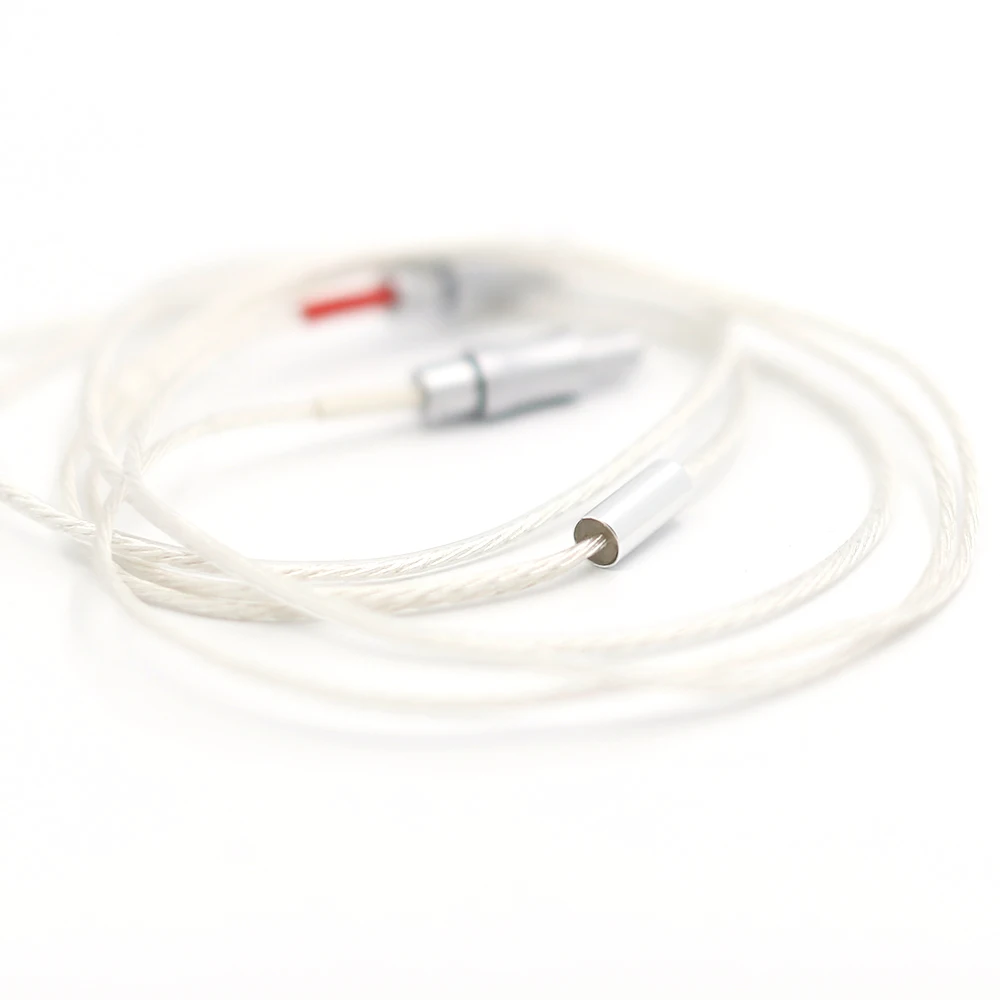 Hifi audio Silver plated 99 998 5N OFC 3 5mm connector Cable Headphone Earphone cable