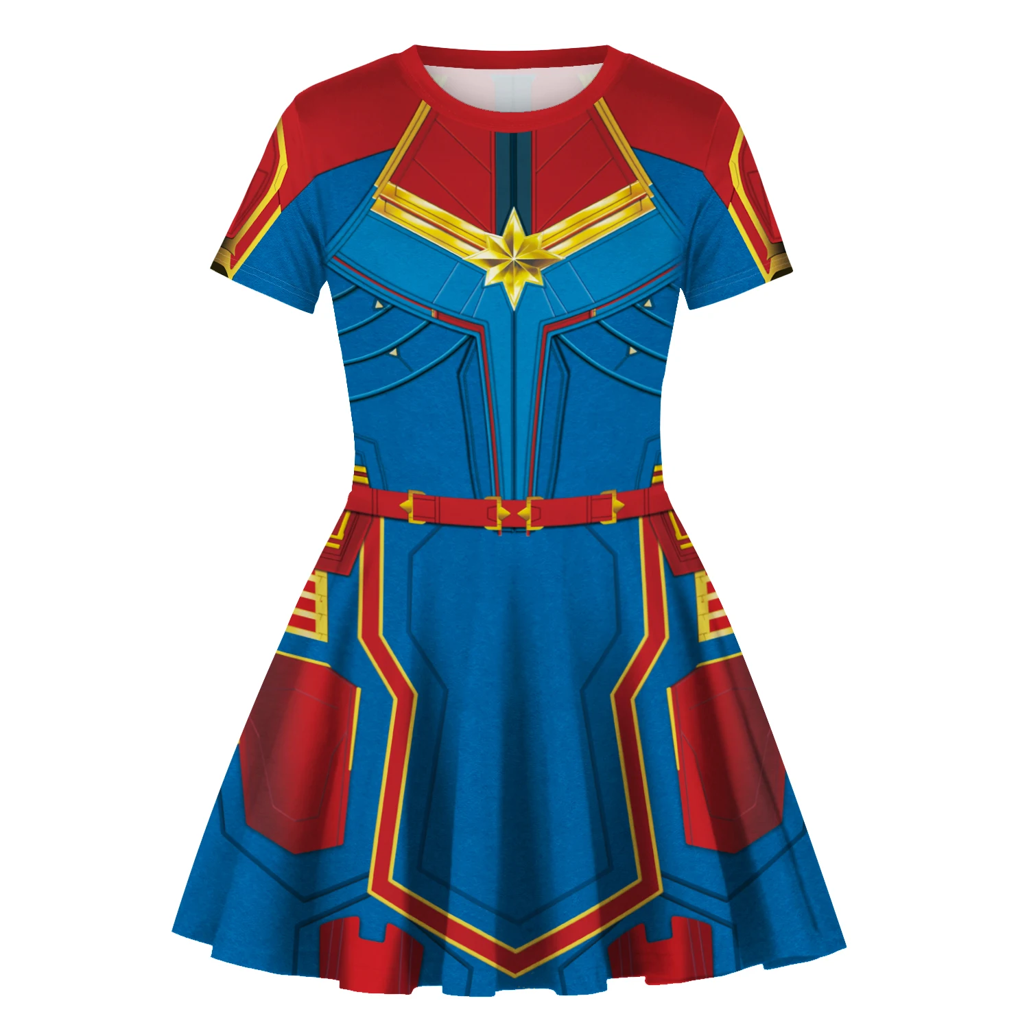 captain marvel skater dress