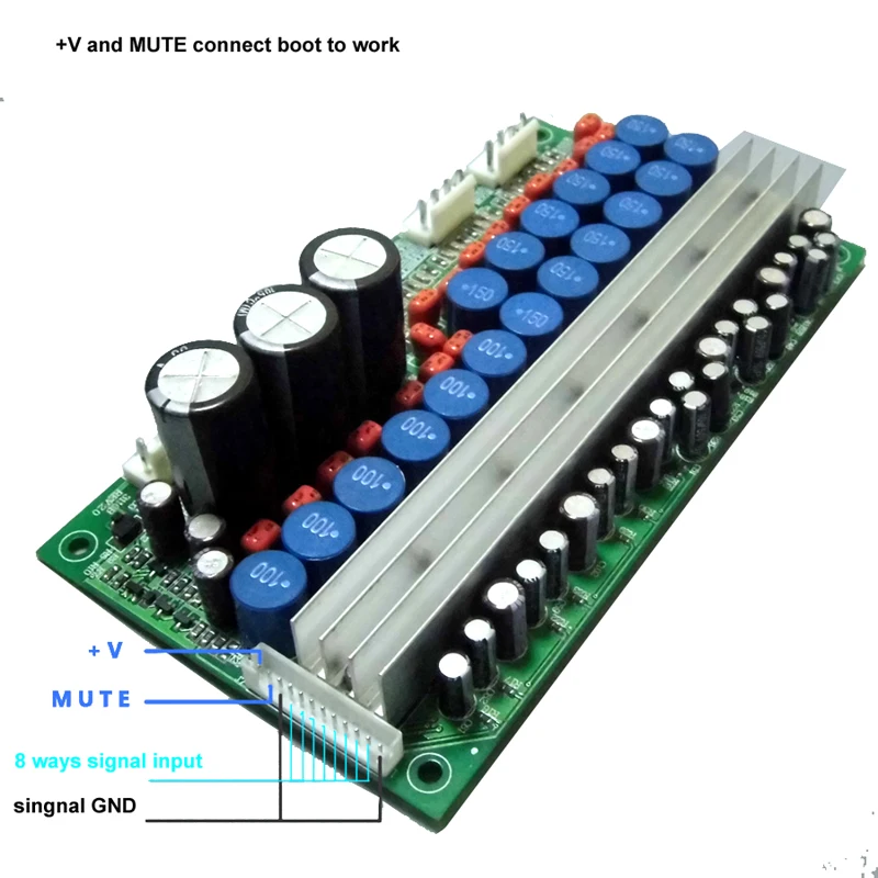 7,1 6x50 Вт 3x100 W усилитель мощности TM7.2 TPA3116 12-24V DC Цифровой усилители HiFi доска T0222