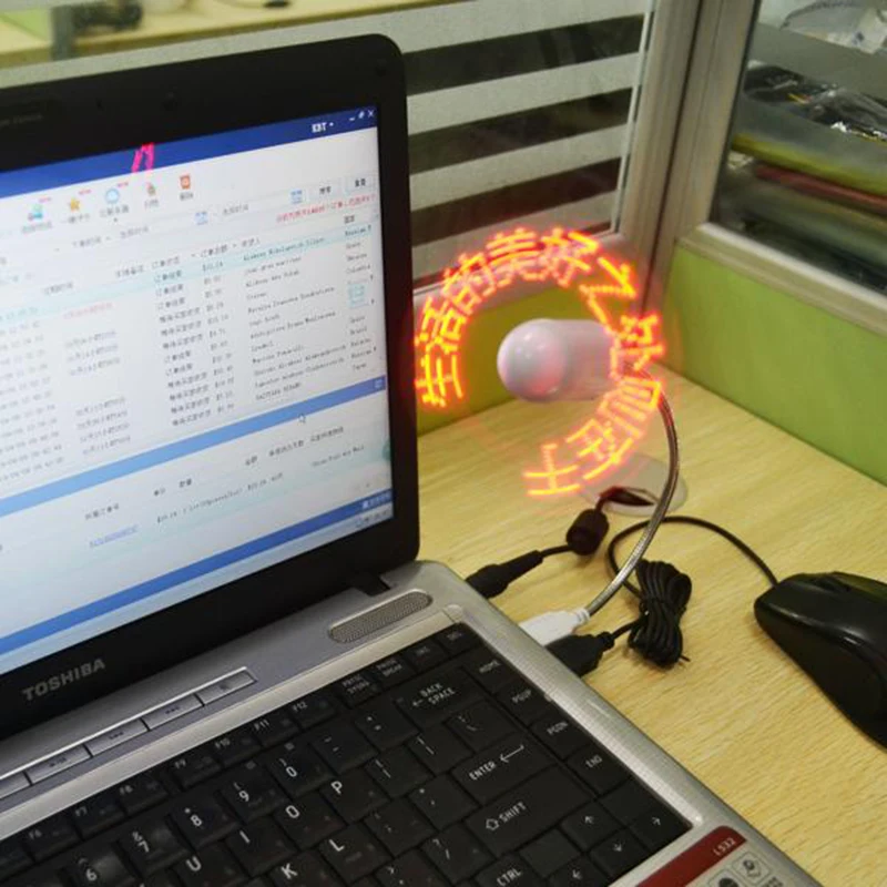 kebidu DIY Gadget Flexible Mini USB LED Light Fan Programmable LED Cooler  Fan Programming Any Characters Words Messages Text|flexible mini usb led|fan  programmini usb led - AliExpress