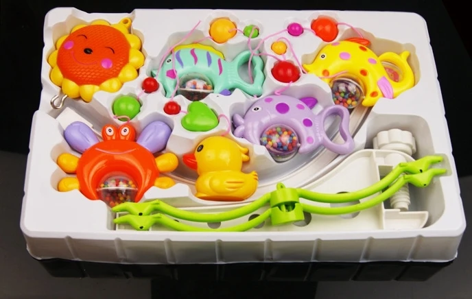 Детские погремушки, игрушки для новорожденных мальчиков и девочек 0-12 месяцев, пластиковая вращающаяся музыкальная кровать, колокольчик, мобильные игрушки