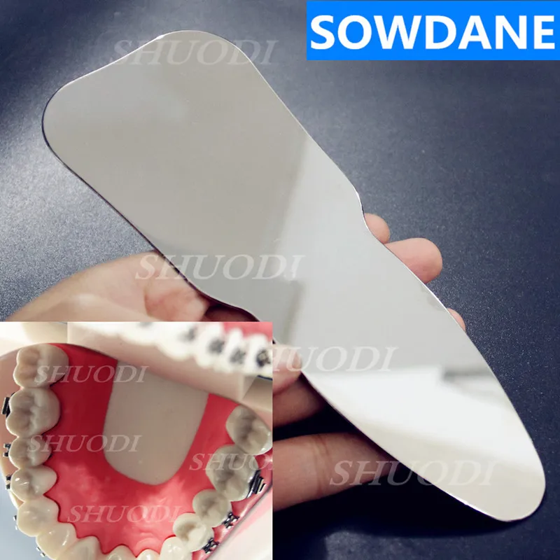 

1 Piece Dental Orthodontic / Implant Autoclavable Dental Oral Clinic Photographic Mirror Reflector Double-Side