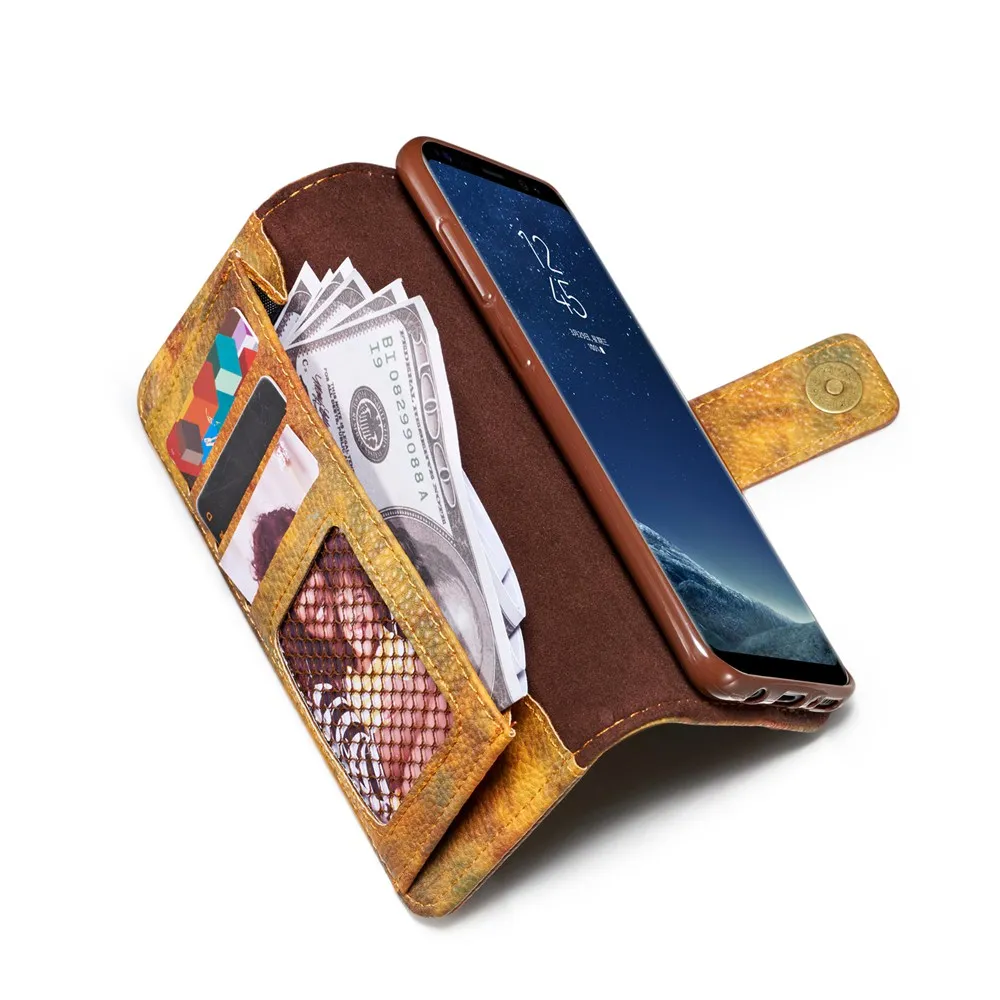 Coque для Samsung S9 плюс флип чехол подставка Роскошный кожаный бумажник Fundas S8