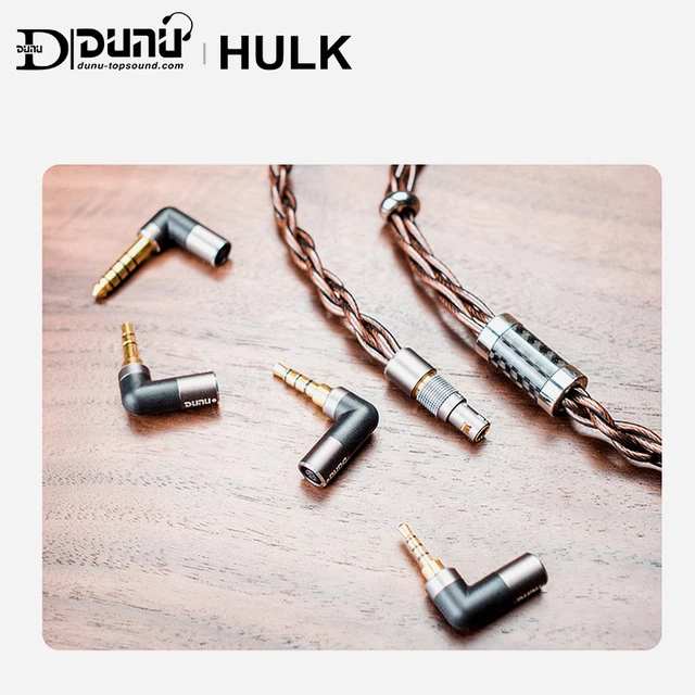 $US $269.10  DUNU HULK Upgrade Cable for HIFI AUDIO Earphone IME Detachable MMCX 2 Pin 0.78mm/QDC Plug with 4 co