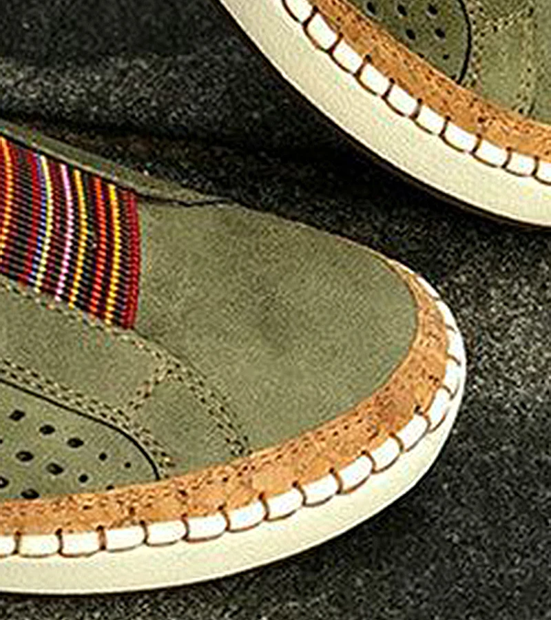 New women flats Breathable Slip On casual shoes women loafers fashion leather platform white sneakers female Plush Size VT245 (17)
