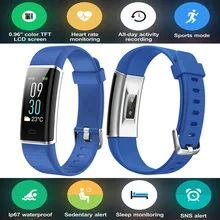 Цветной экран спортивный браслет на запястье Браслет Пульс смарт-Браслет фитнес-трекер для Apple iPhone 7 Plus 6 S Plus Mi Band 2