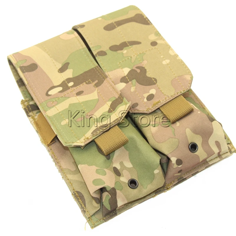 

Tactical Molle Double Stack Rifle Magazine Pouch Multicam Camouflage Gun Mag Pouch Bag M4 AR 15