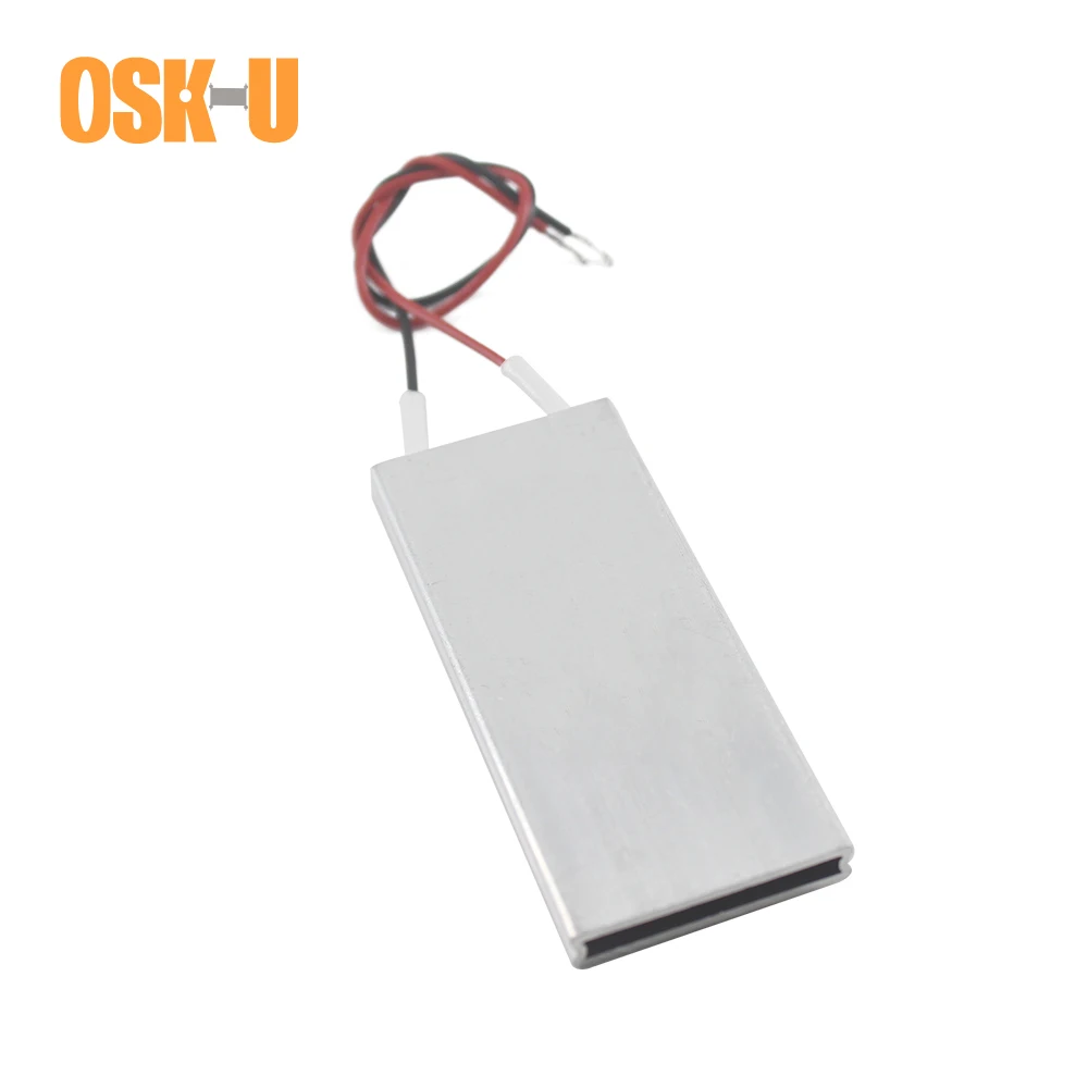 

Thermostat PTC Heating Element 24V 70x30x6mm 60/120/160/230/80 Celsius Degree Constant Temperature Heater Plate Aluminium Cover