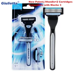 Nueva Patente de 4 Capas para Hombre Cuchillas de Afeitar Cuidado Facial Casetes de Afeitado Cuchillas de Afeitado de Alta Calidad Compatibles con Gillettee Mache 3 Nueva Patente de 4 Capas para Hombre Cuchillas de Afeitar Cuidado Facial Casetes de Afeitado Cuchillas de Afeitado de Alta Calidad Compatibles con Gillettee Mache 3