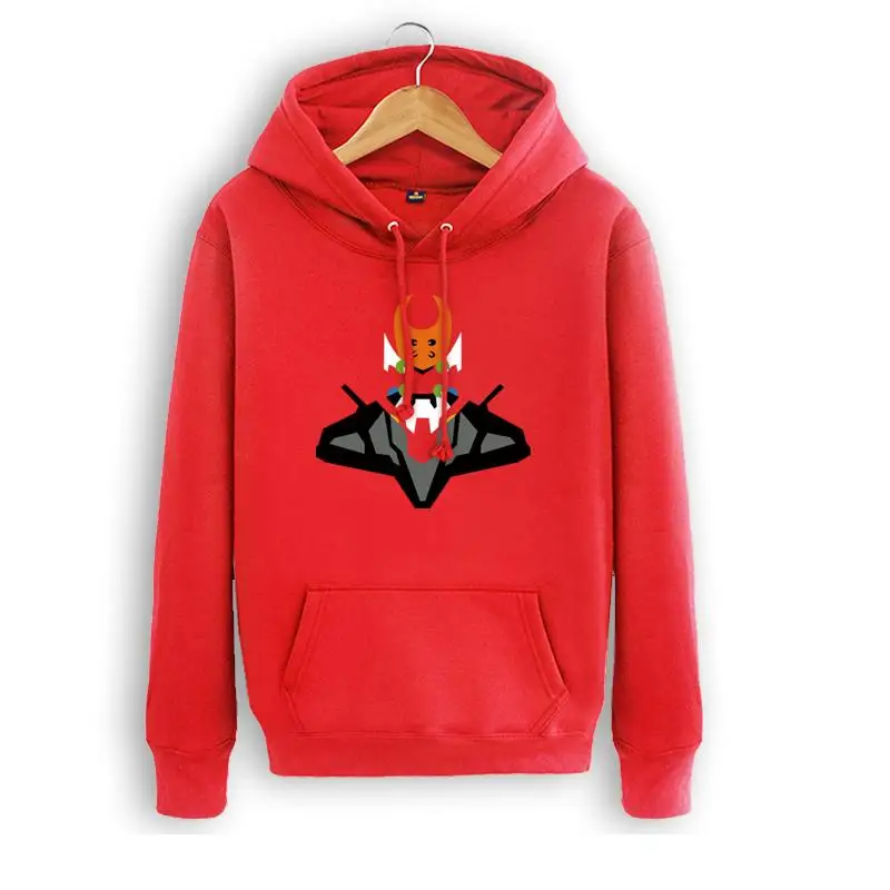 

High-Q Unisex Anime Neon Genesis Evangelion EVA pullover Hoodie EVA-2 Production Asuka Langley Soryu Hooded Hoodie coat jacket