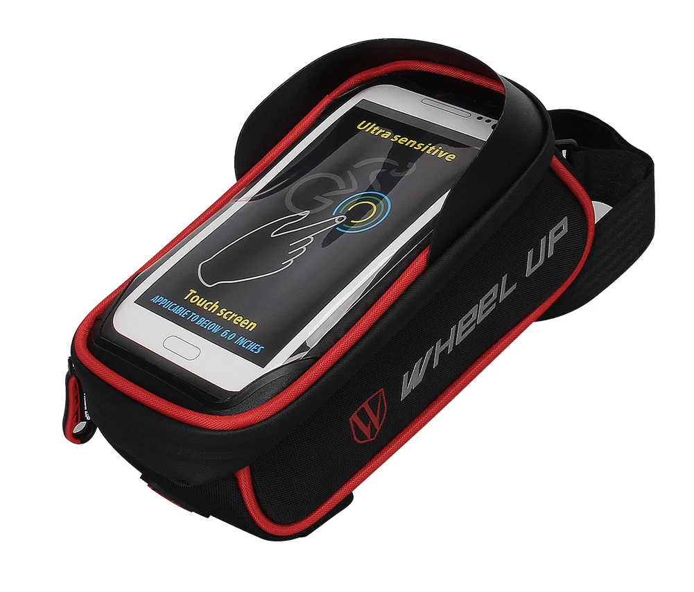 

Bicycle Frame Bag Bike Front Tube Handlebar Bag Cycling Package with Touch Screen Phone Case Waterproof