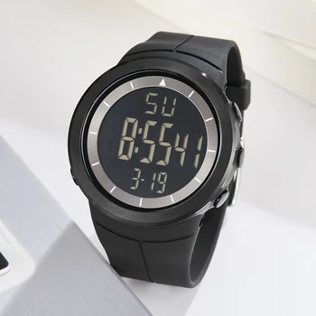 

New 2019 OHSEN Brand Fashion LCD Digital Mens Wristwatch 50M Waterproof Sports Black Military Hand male Clocks relogio masculino