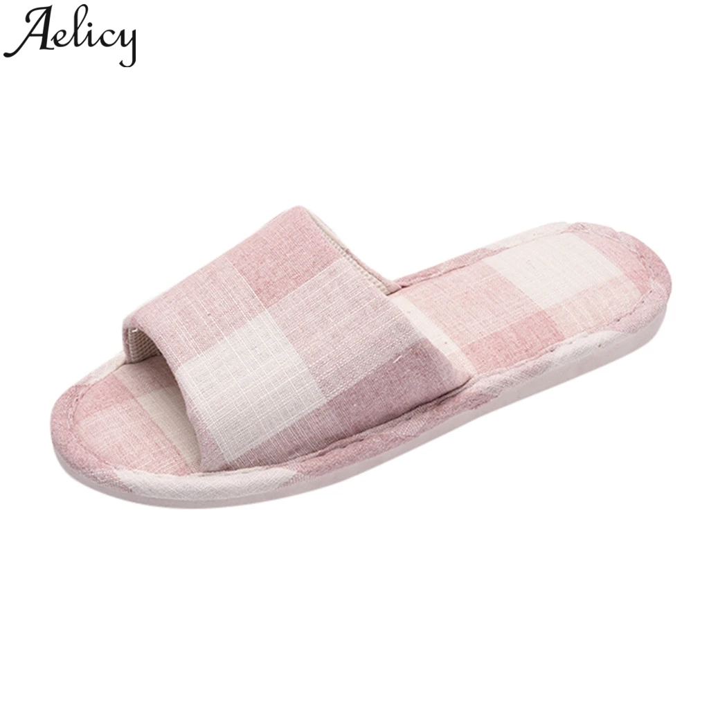 

JAYCOSIN Women's Fashion Casual Anti-slip Linen Home Indoor Open Toe Shoes Slippers Summer Sandals Slipper Beach Shoes Swimming
