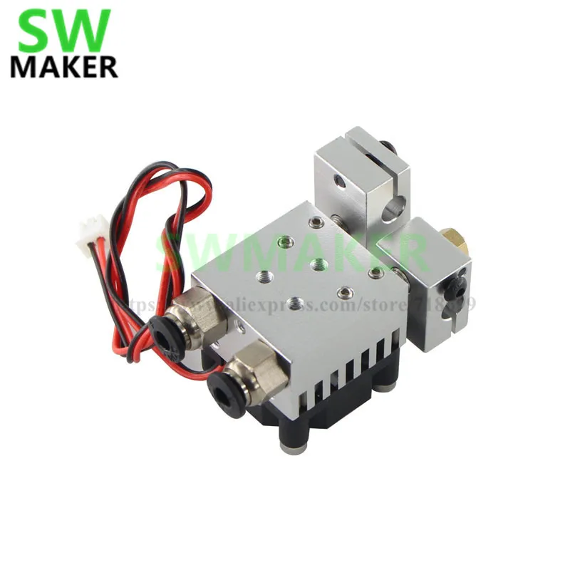 Многоэкструзионный комплект Hotend Chimera V6 одноголовочный экструдер hotend 0 4 мм сопла 1