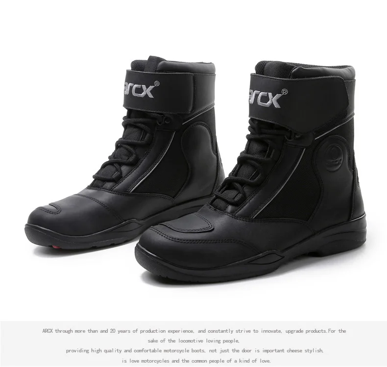 ARCX/мотоциклетные кожаные ботинки для верховой езды; мужская теплая водонепроницаемая износостойкая обувь для отдыха и мотокросса