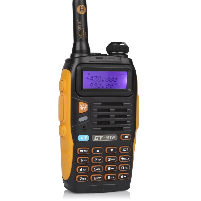 Двухсторонняя рация 2x Baofeng GT-3TP MarkIII VHF/UHF+ 2x спикера+ 1x кабель 1/4/8W FM