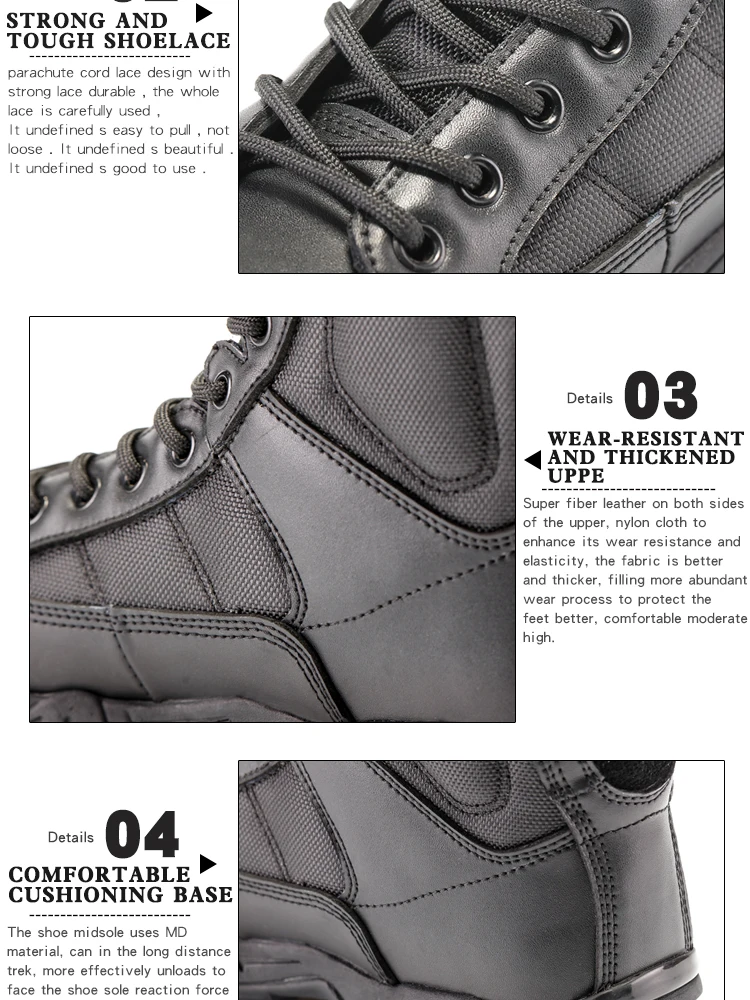 CQB. FURY/мужские кожаные армейские ботинки с ремешком на щиколотке; черные военные ботинки; удобные дышащие ботинки; размеры 38-46; ZD-Airborne