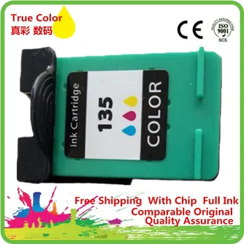

Color Ink Cartridges Remanufactured For 135 XL 135XL HP135 HP135XL Deskjet 9803d Officejet 7410 H470 H470b H470wbt Pro K7103