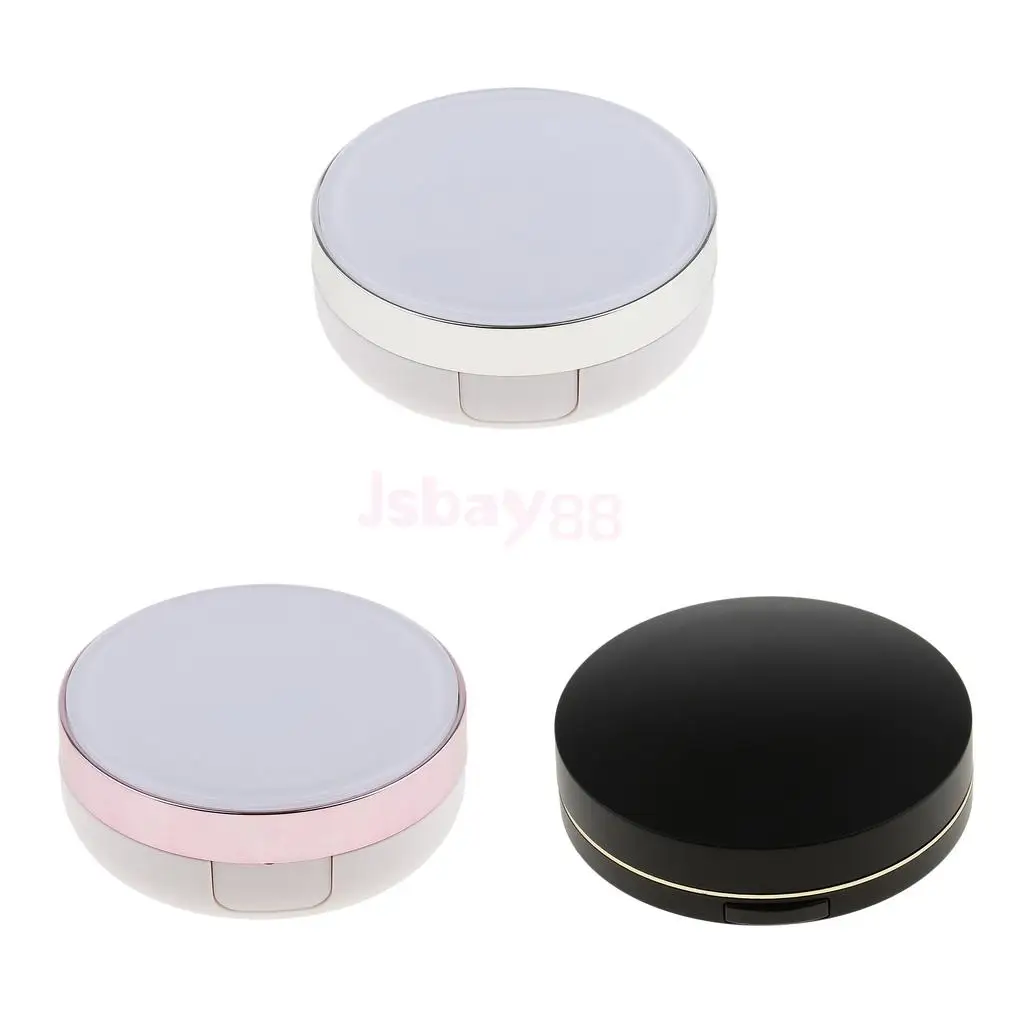 

Round Empty Luxurious Portable Air Cushion Sponge Powder Puff Box BB Cream Concealer Container Case