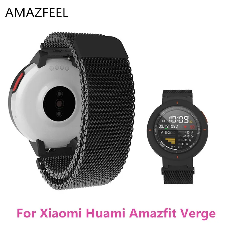 Оригинальный металлический ремешок для часов Milans Xiaomi Huami Amazfit Verge умные часы из
