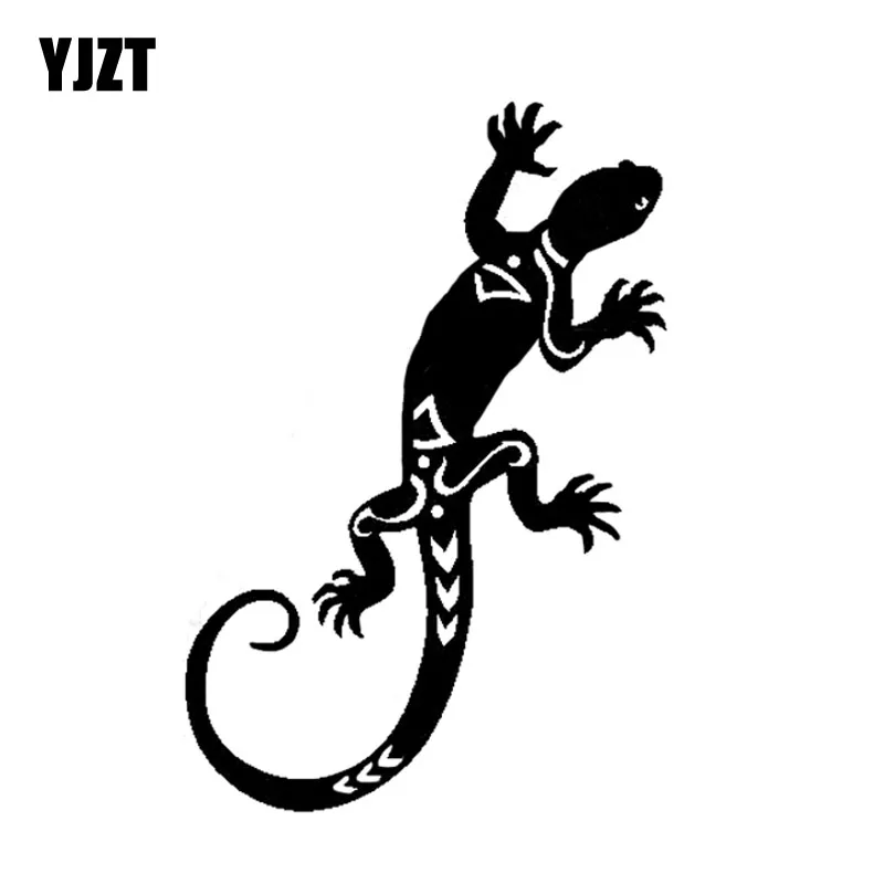 

YJZT 10.4*15.3CM Funny Lguana Lizard Reptile Vinyl Decor Car Stickers Bumper Car Window C12-1135