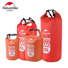 Naturehike Ultralight Swimming Bag Dry 4 Colors Outdoor Nylon Kayaking Storage Drifting Waterproof Rafting Bag 2L 5L 15L 25L