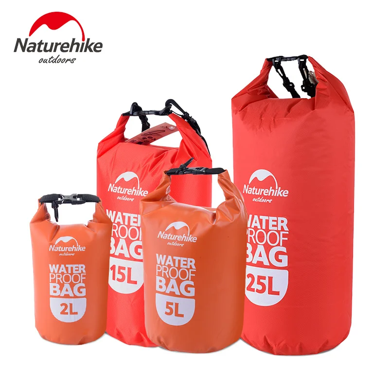Naturehike خفيفة حقيبة سباحة جاف 4 ألوان في الهواء الطلق النايلون التجديف تخزين الانجراف للماء والتجديف حقيبة 2L 5L 15L 25L Naturehike خفيفة حقيبة سباحة جاف 4 ألوان في الهواء الطلق النايلون التجديف تخزين الانجراف للماء والتجديف حقيبة 2L 5L 15L 25L