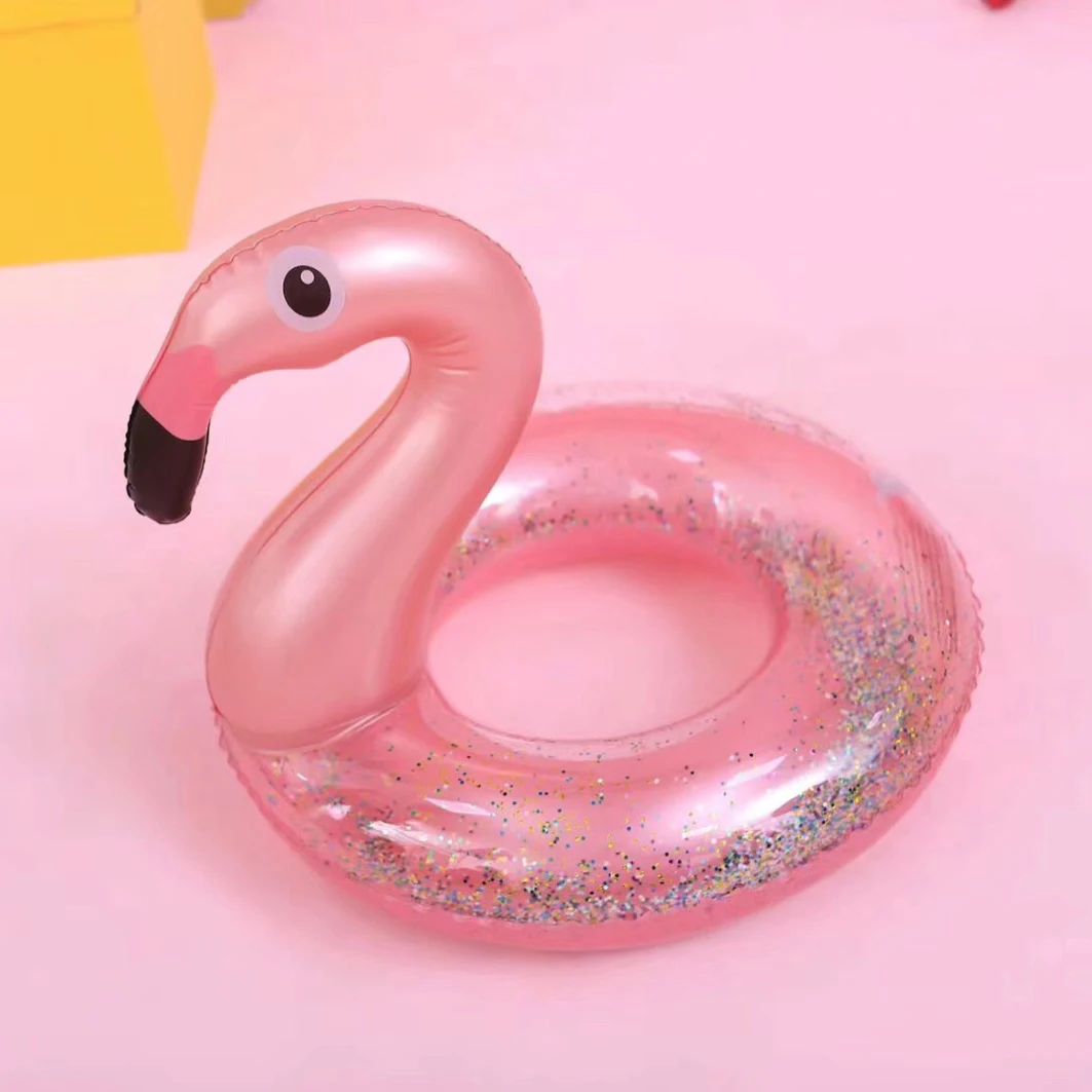 YUYU Блестящий Единорог детский бассейн плавающий Фламинго плавающий кольцо для детей Блесток плавать ming кольцо бассейн трубка надувные