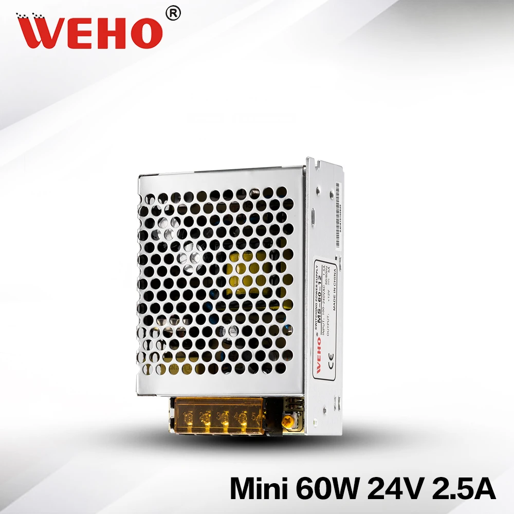 

(MS-60-24) mini size 111*78*36mm power supply 60w 24v dc led driver