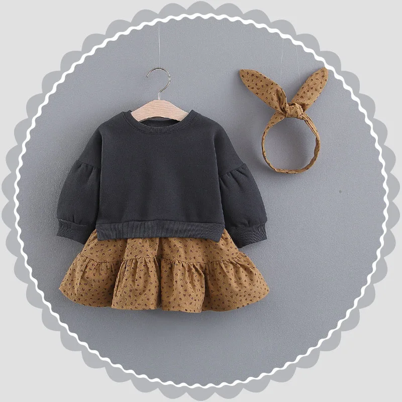 Infant Dress 2019 Spring Baby Girls Autumn Winter Plus Velvet...