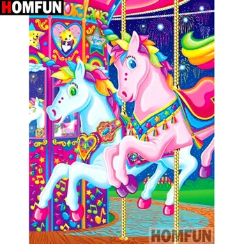 

HOMFUN Full Square/Round Drill 5D DIY Diamond Painting "Cartoon unicorn" Embroidery Cross Stitch 5D Home Decor Gift A14770